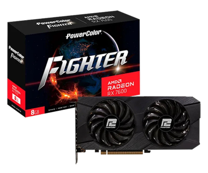 Karta graficzna POWERCOLOR Radeon RX 7600 Fighter 8GB V2 GDDR6 RX 7600 8G-F/V2